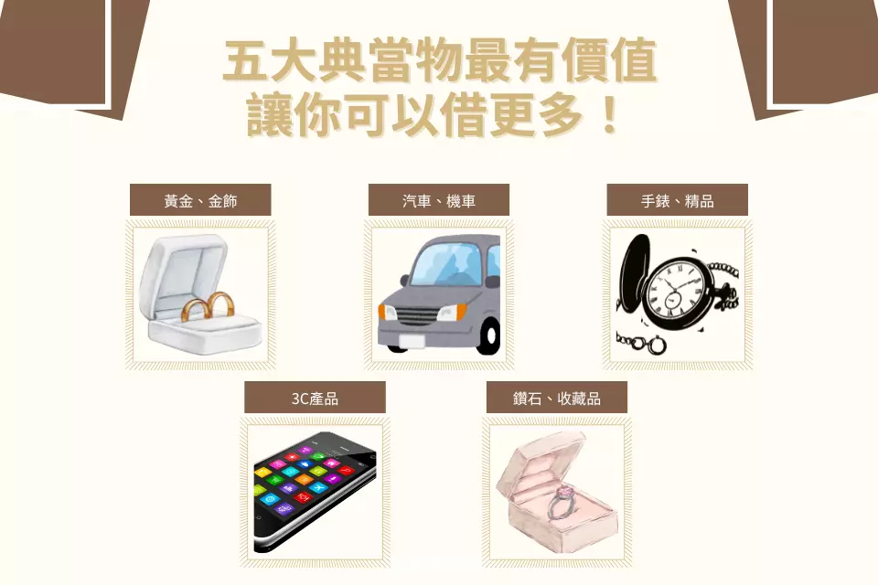 新竹推薦當舖五大典當好物